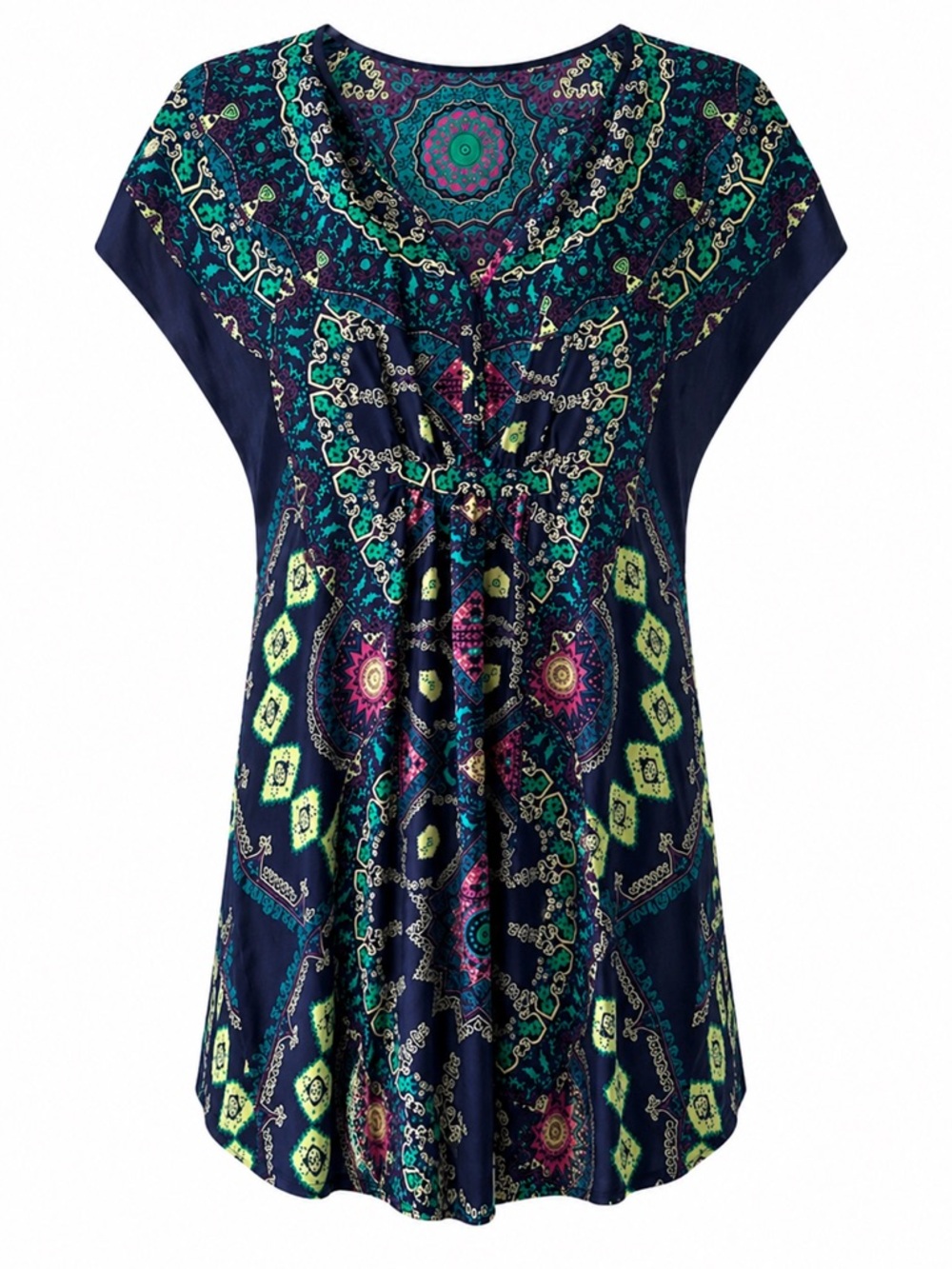 Maeve Anthropologie 100% Silk Medallion Print Tunic / Dress XS